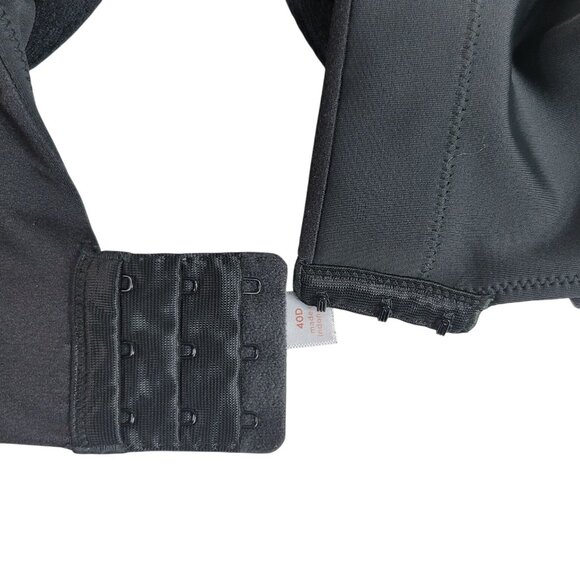 Cacique Boost Plunge Bra Black 40D Underwire Adjustable Strap Seamless Cup Mold - Picture 7 of 9